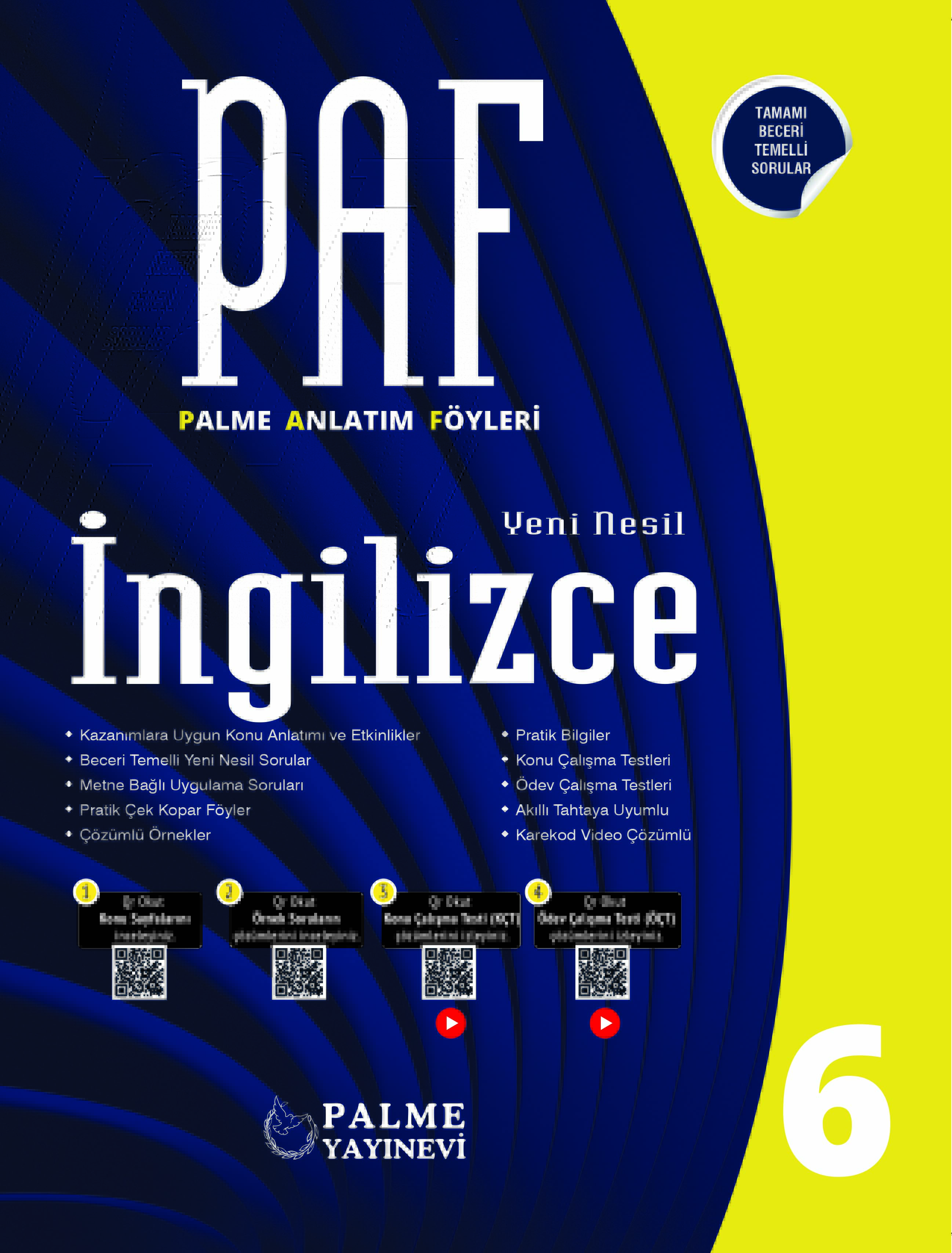 6. SINIF İNGİLİZCE PAF